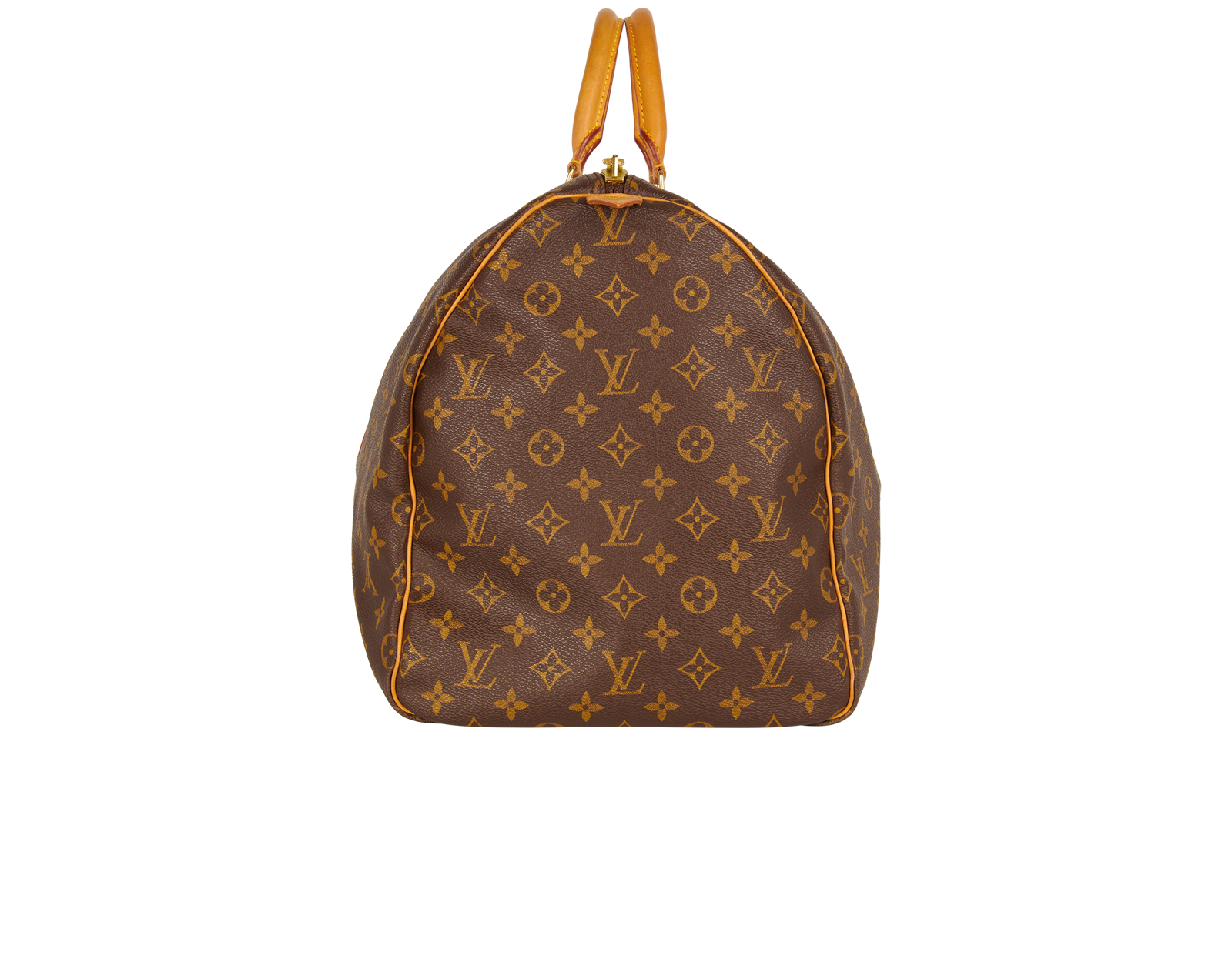 Keepall, &pound;850, Handbags, Brown, Canvas, Side view